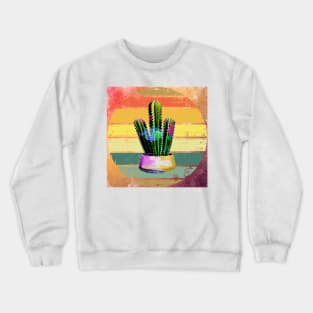 Cacti Southwestern Sunset Graphic Design Cactus Crewneck Sweatshirt